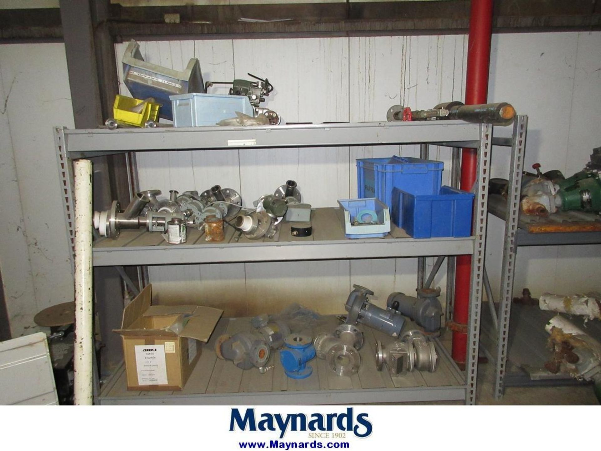 (14) Sections of Adjustable Shelving Units with Misc. Valves - Image 24 of 24