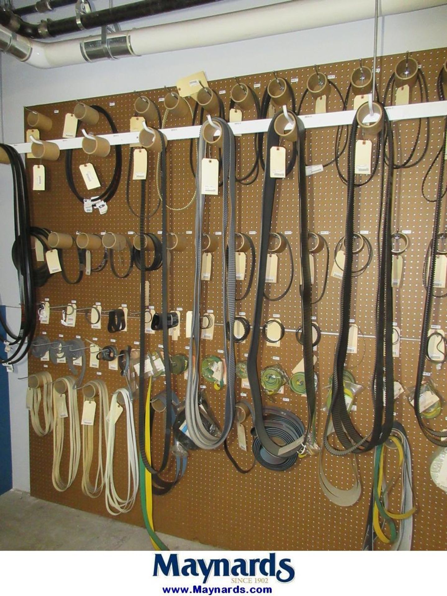 Peg Board with Large Assortment of Drive Belts - Image 7 of 7