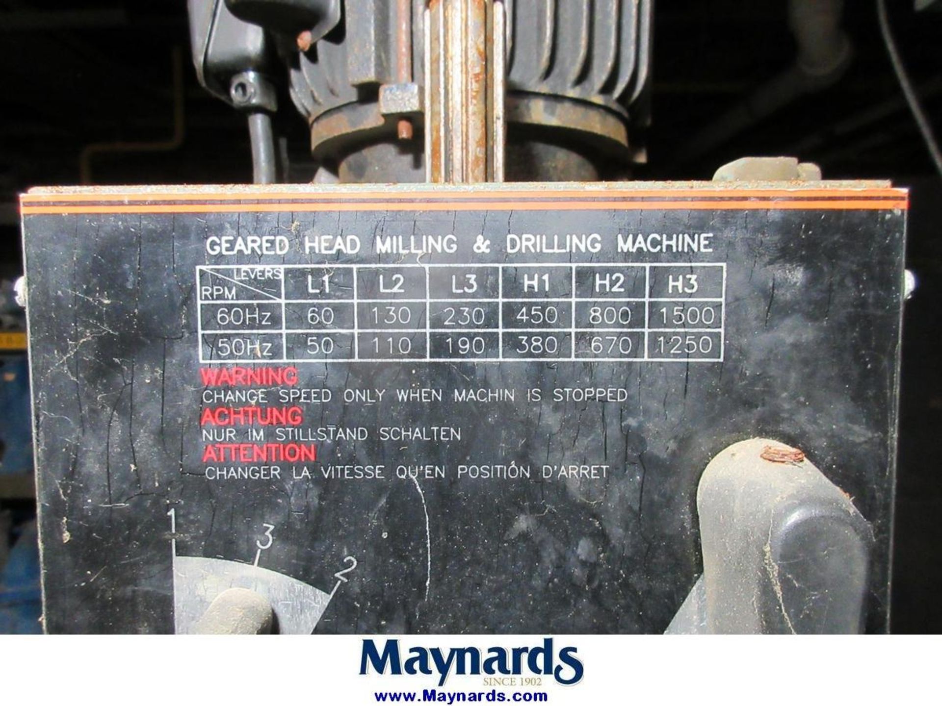 Rong Fu RF-40 Geared Head Milling and Drilling Machine - Image 7 of 9