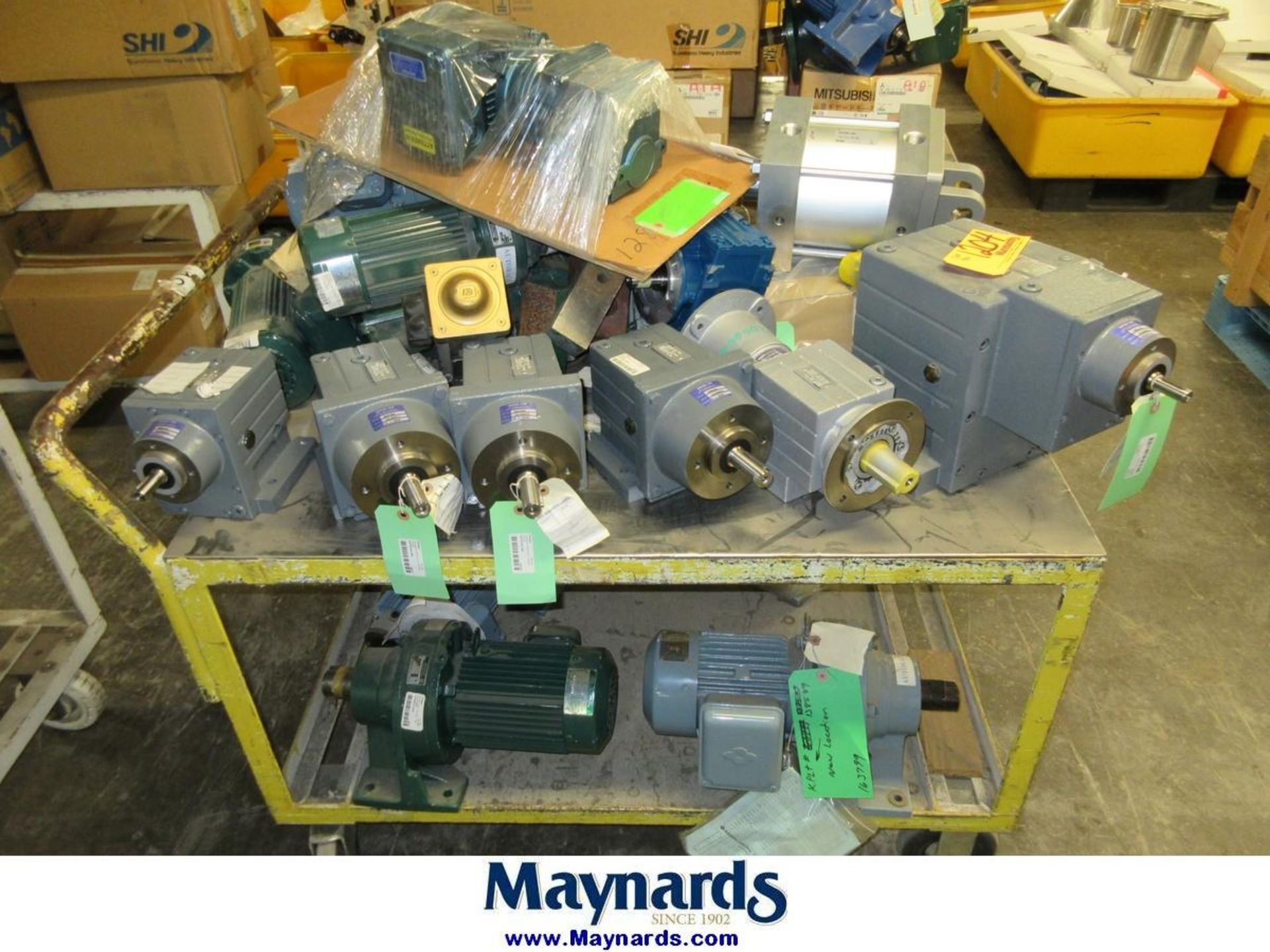 (1) Shop Cart of Assorted Motors Gearmotors and Gear Reducers - Image 3 of 10