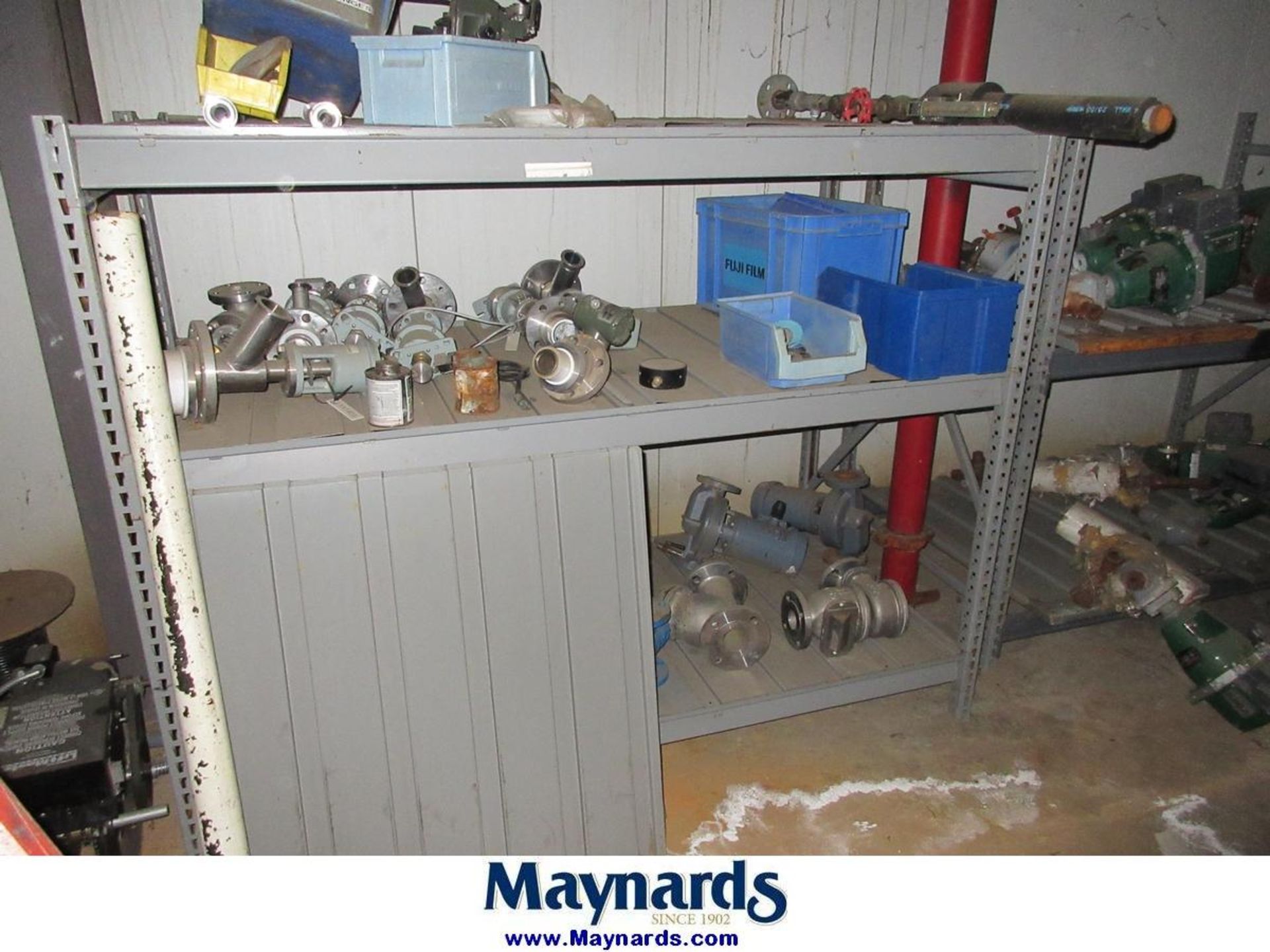 (14) Sections of Adjustable Shelving Units with Misc. Valves - Image 20 of 24