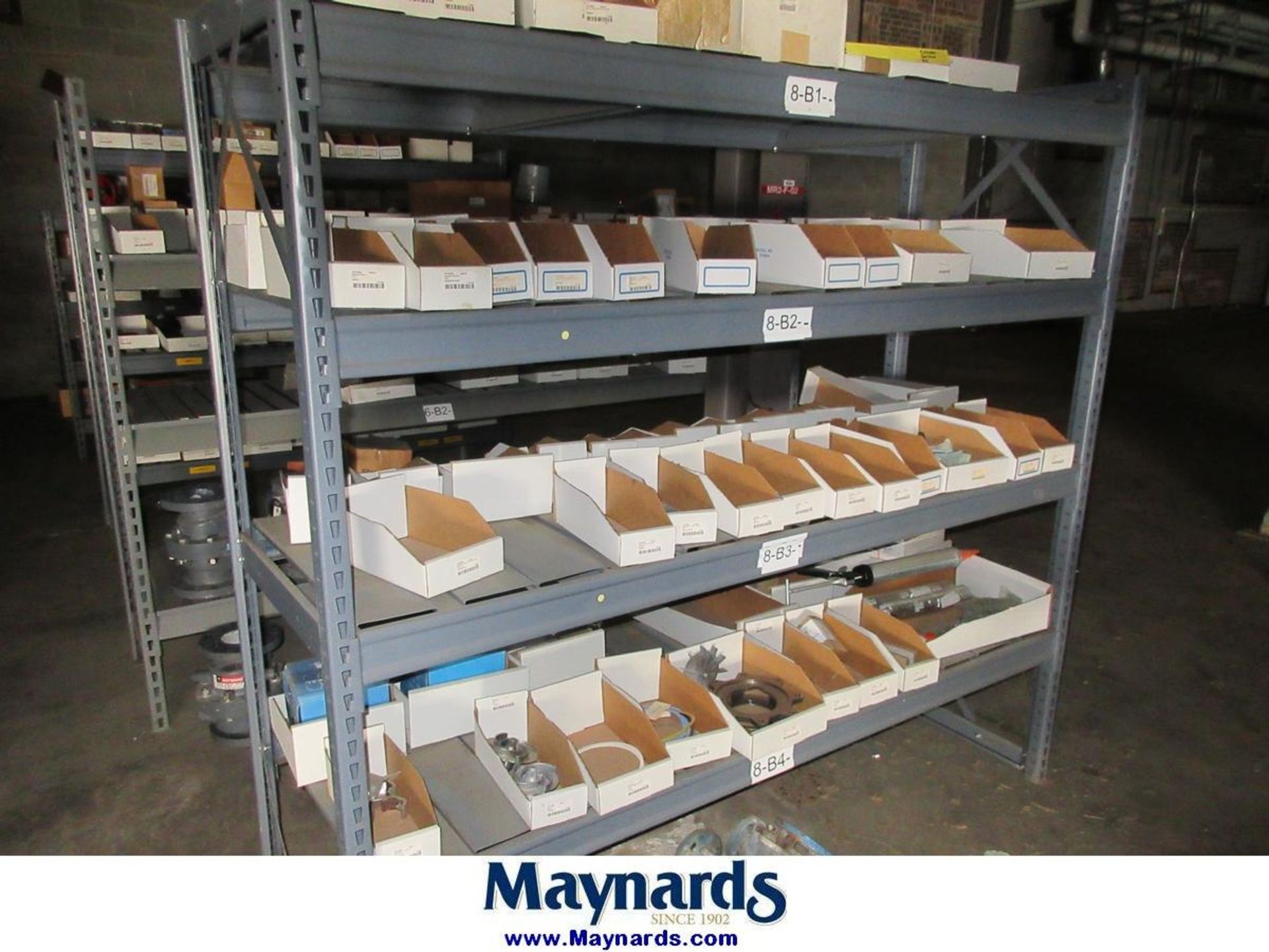 (14) Sections of Adjustable Shelving Units with Misc. Valves - Image 14 of 24