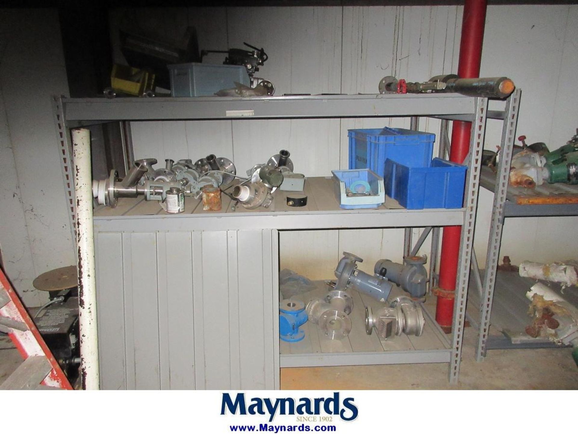 (14) Sections of Adjustable Shelving Units with Misc. Valves - Image 19 of 24