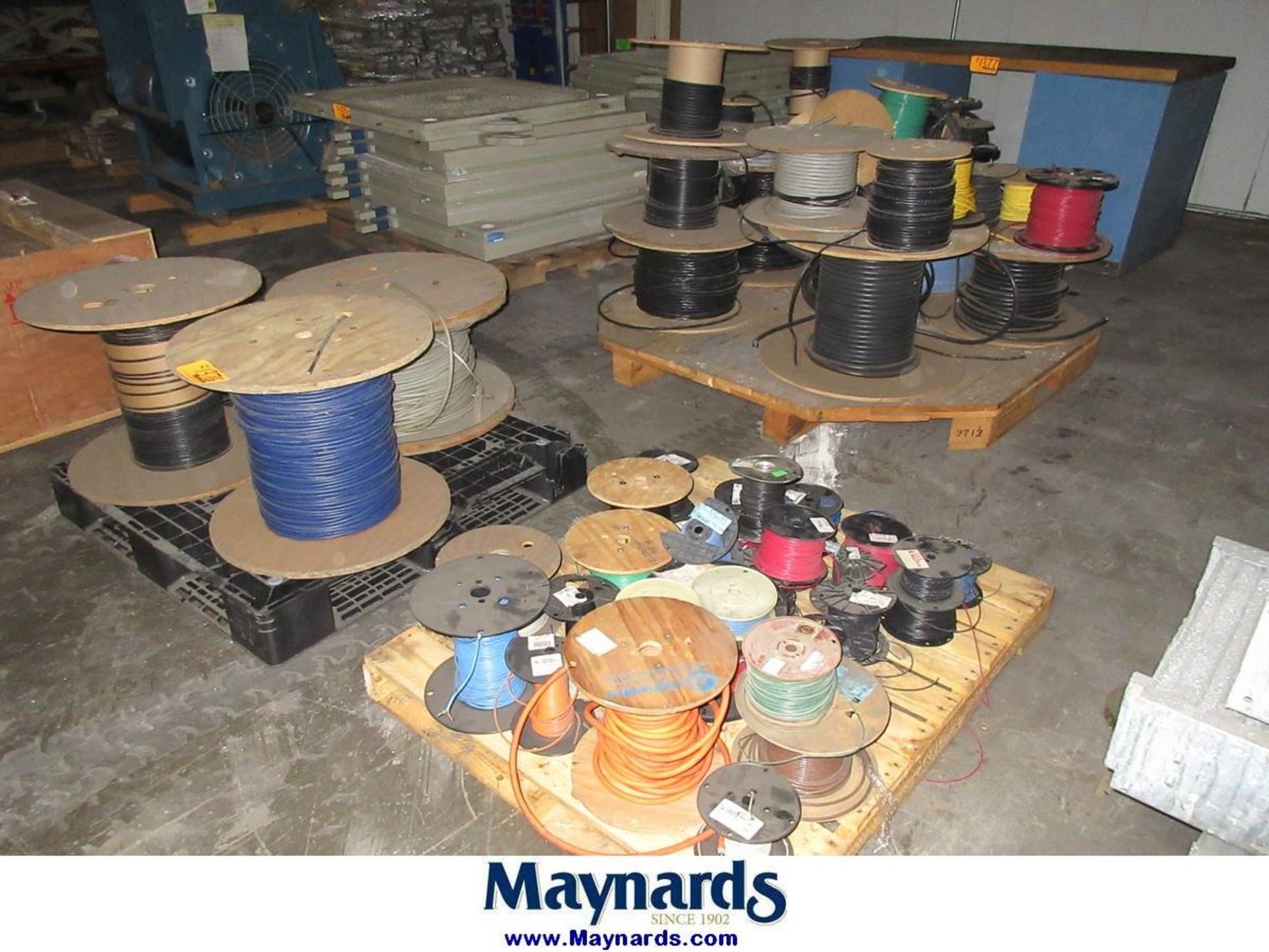 (3) Pallets of Assorted Spools of Electrical Wire and Cable - Image 2 of 3