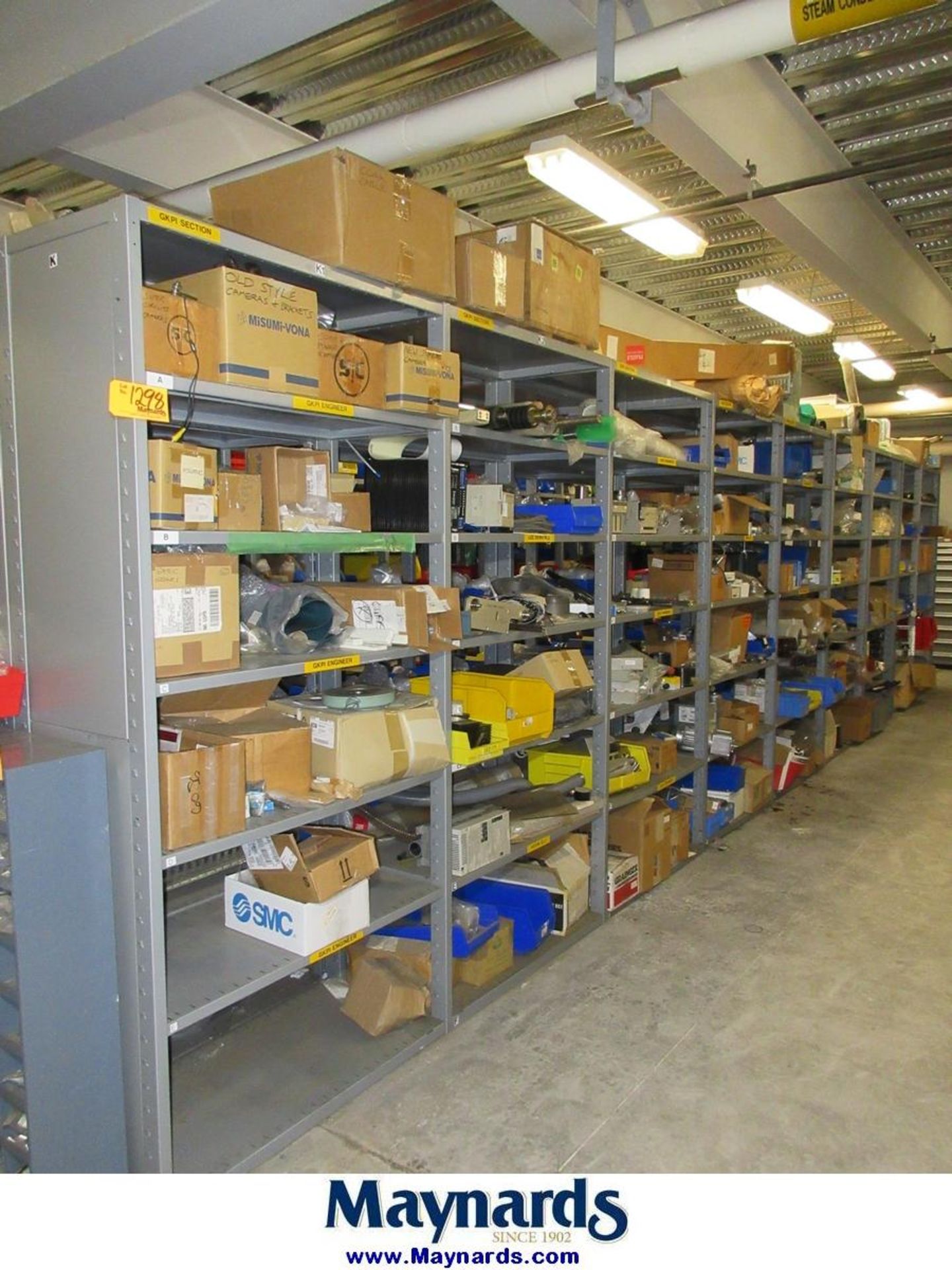 Large Lot of Electrical Controls, PLC's, Drives & Remaining Contents of Maint. Parts Crib