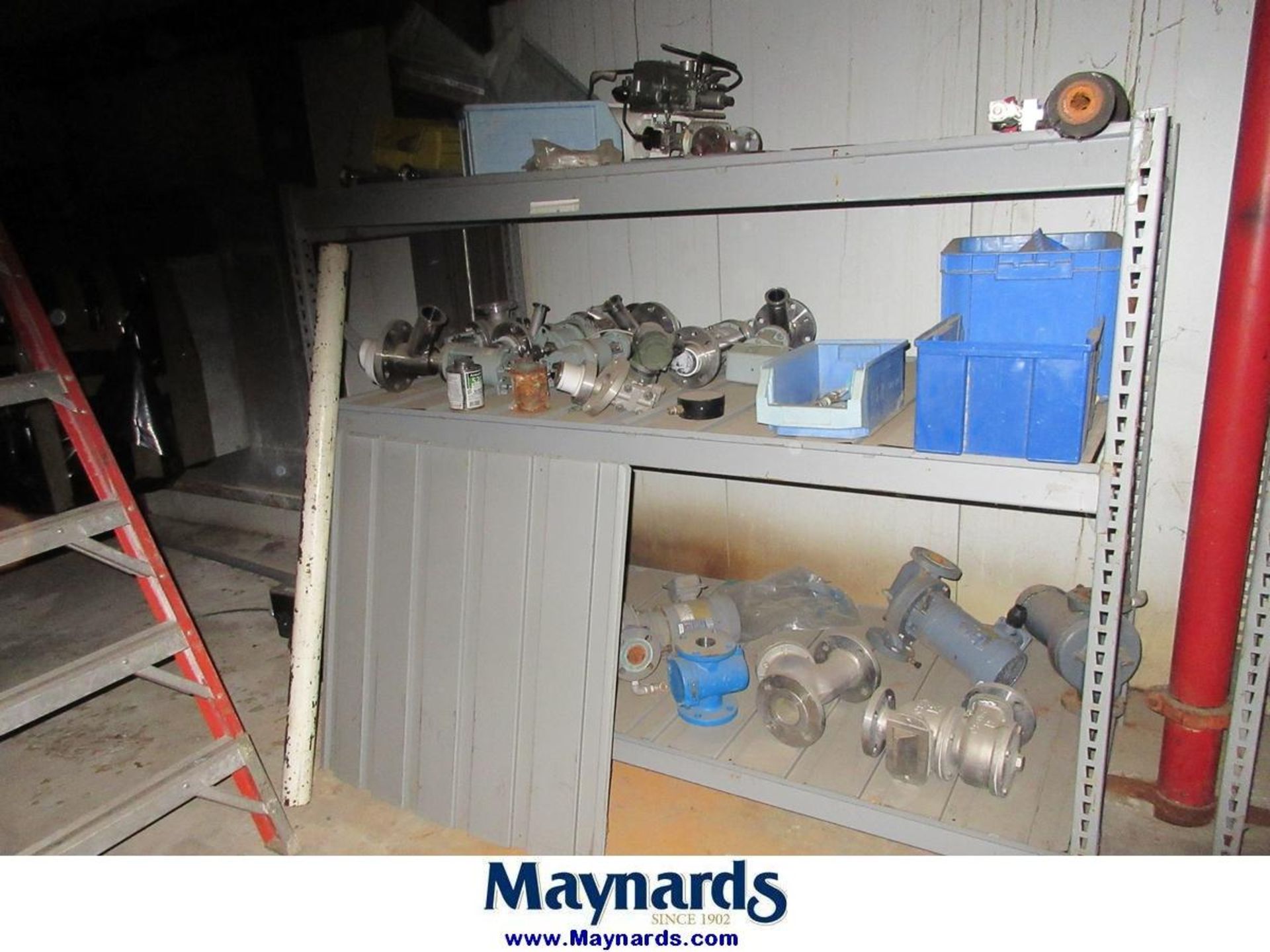 (14) Sections of Adjustable Shelving Units with Misc. Valves - Image 18 of 24