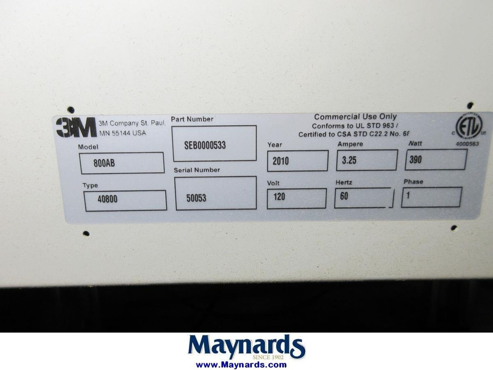 2010 3M 3M-Matic 800AB Case Sealer - Image 4 of 6