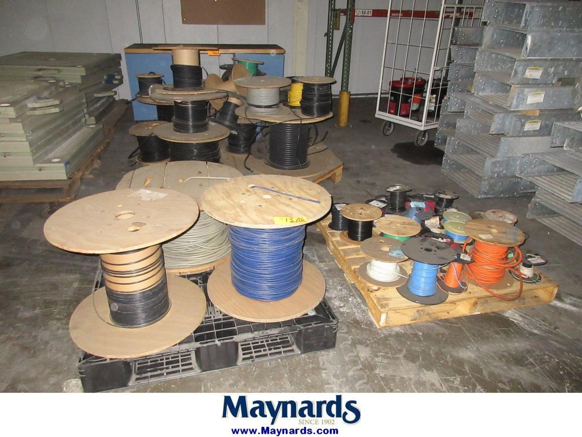 (3) Pallets of Assorted Spools of Electrical Wire and Cable