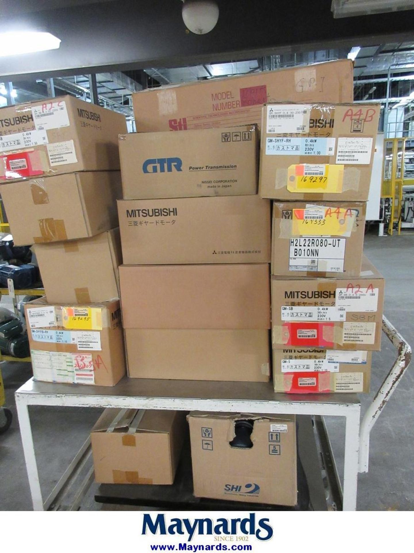 (1) Shop Cart of Assorted Motors/Gear Boxes - Image 5 of 11