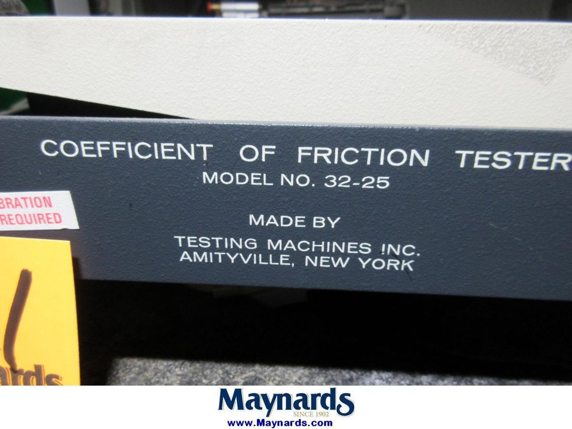 Testing Machines Inc 32-25-00-0001 Coefficient of Friction Tester - Image 6 of 6