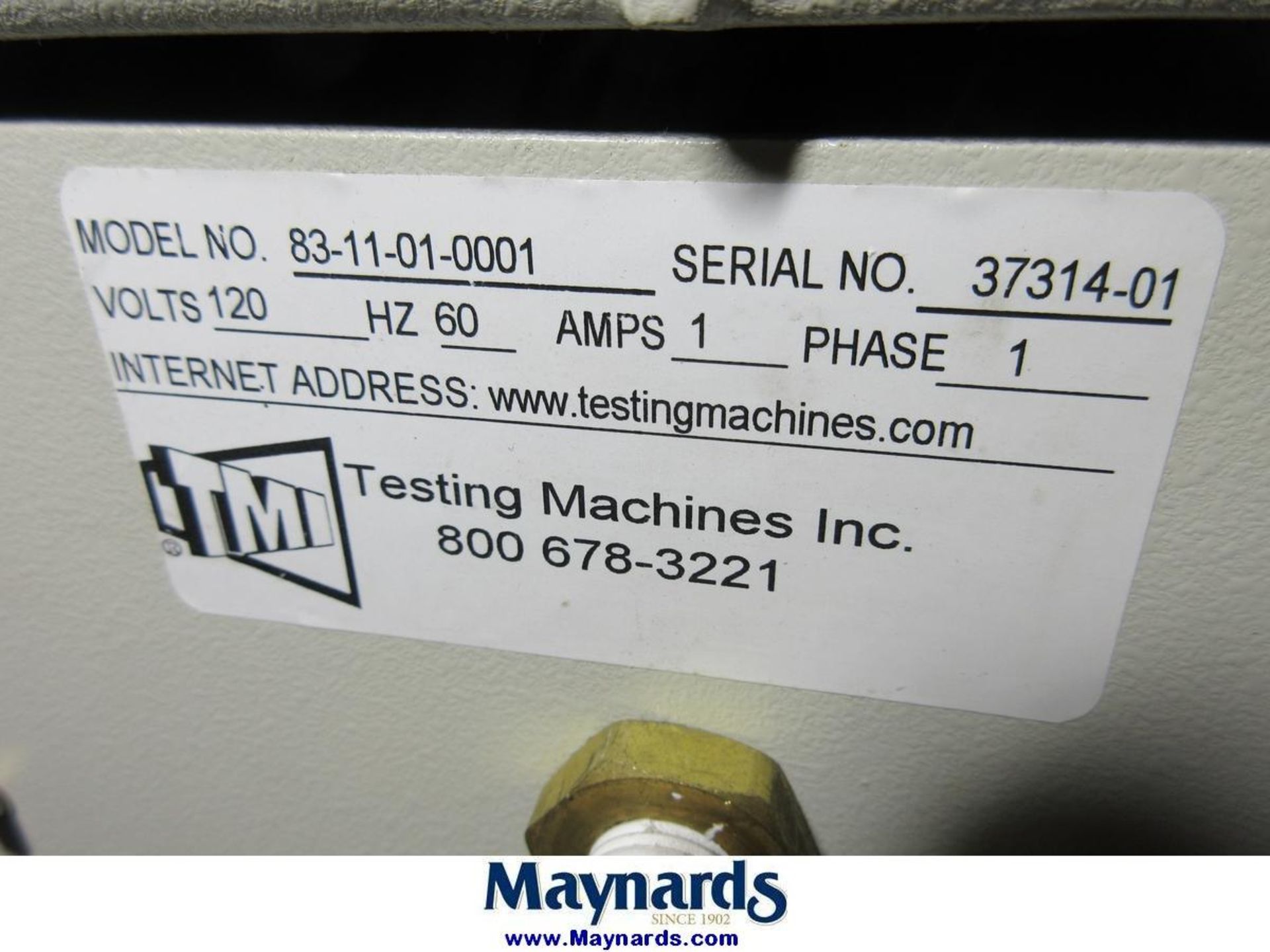 Testing Machines Inc 83-11-01-0001 Tearing Tester - Image 5 of 6