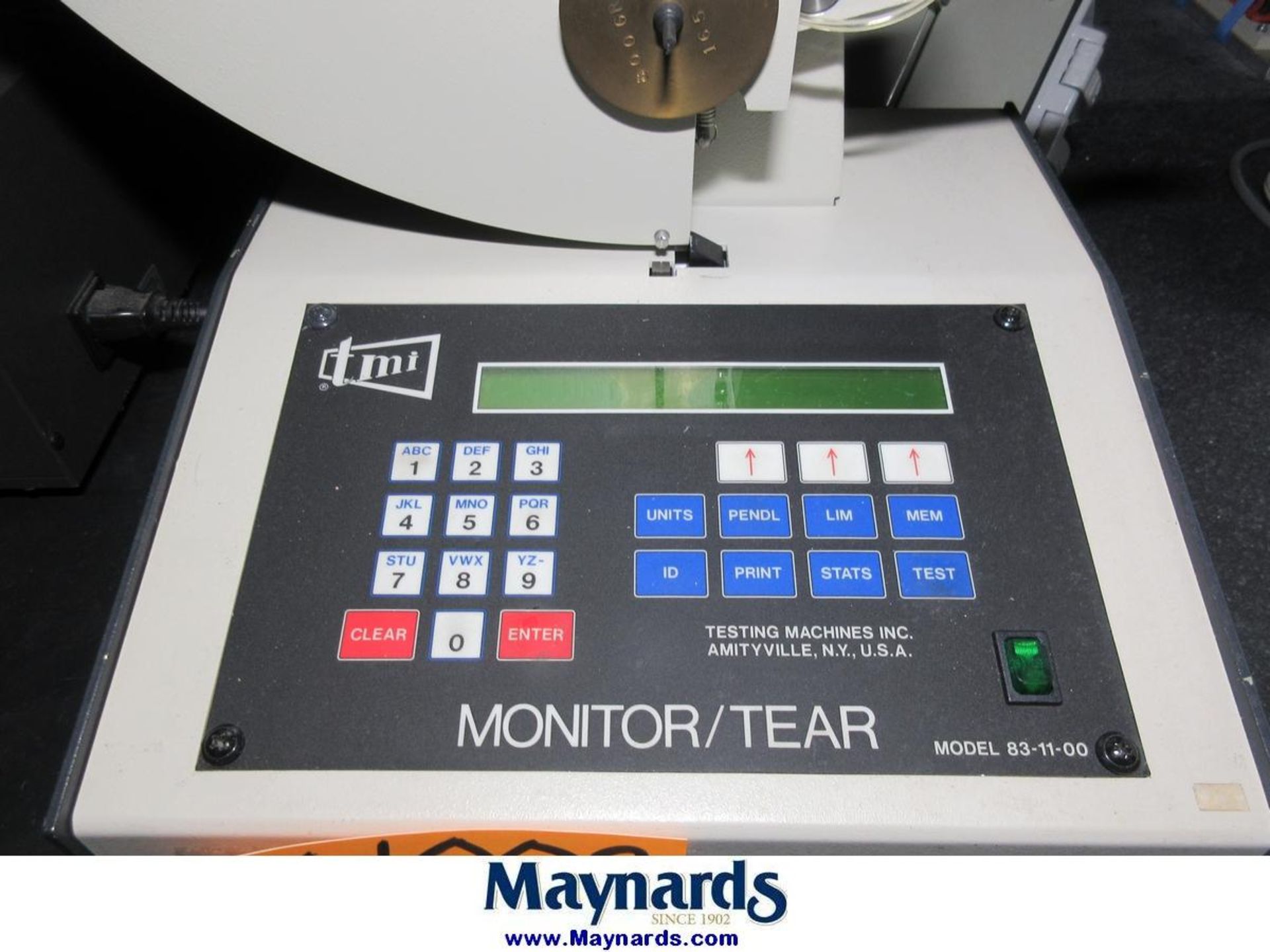 Testing Machines Inc 83-11-01-0001 Tearing Tester - Image 2 of 4