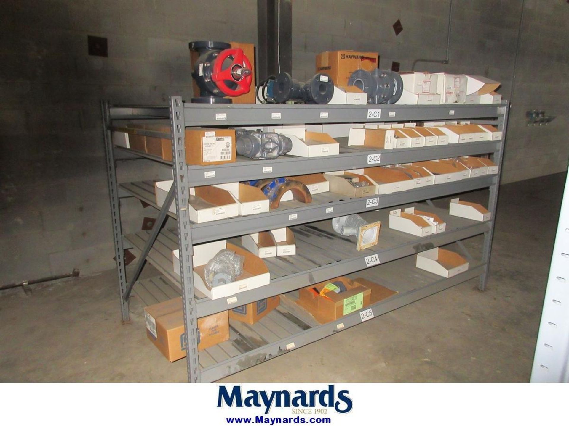 (14) Sections of Adjustable Shelving Units with Misc. Valves - Image 11 of 24