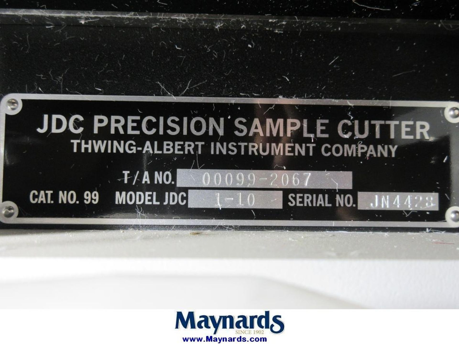 Thwing-Albert JDC 1-10 Precision Sample Cutter - Image 4 of 4