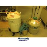 (2) Liquid Nitrogen Storage Containers