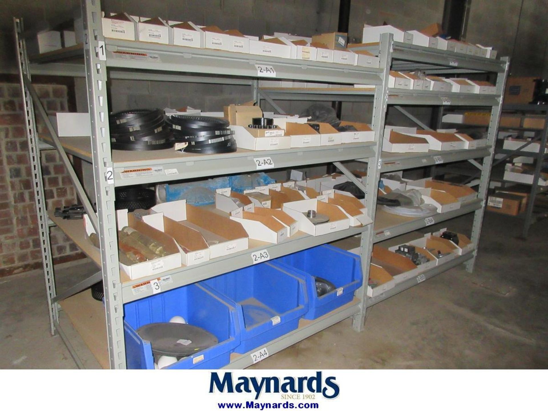 (14) Sections of Adjustable Shelving Units with Misc. Valves - Image 10 of 24