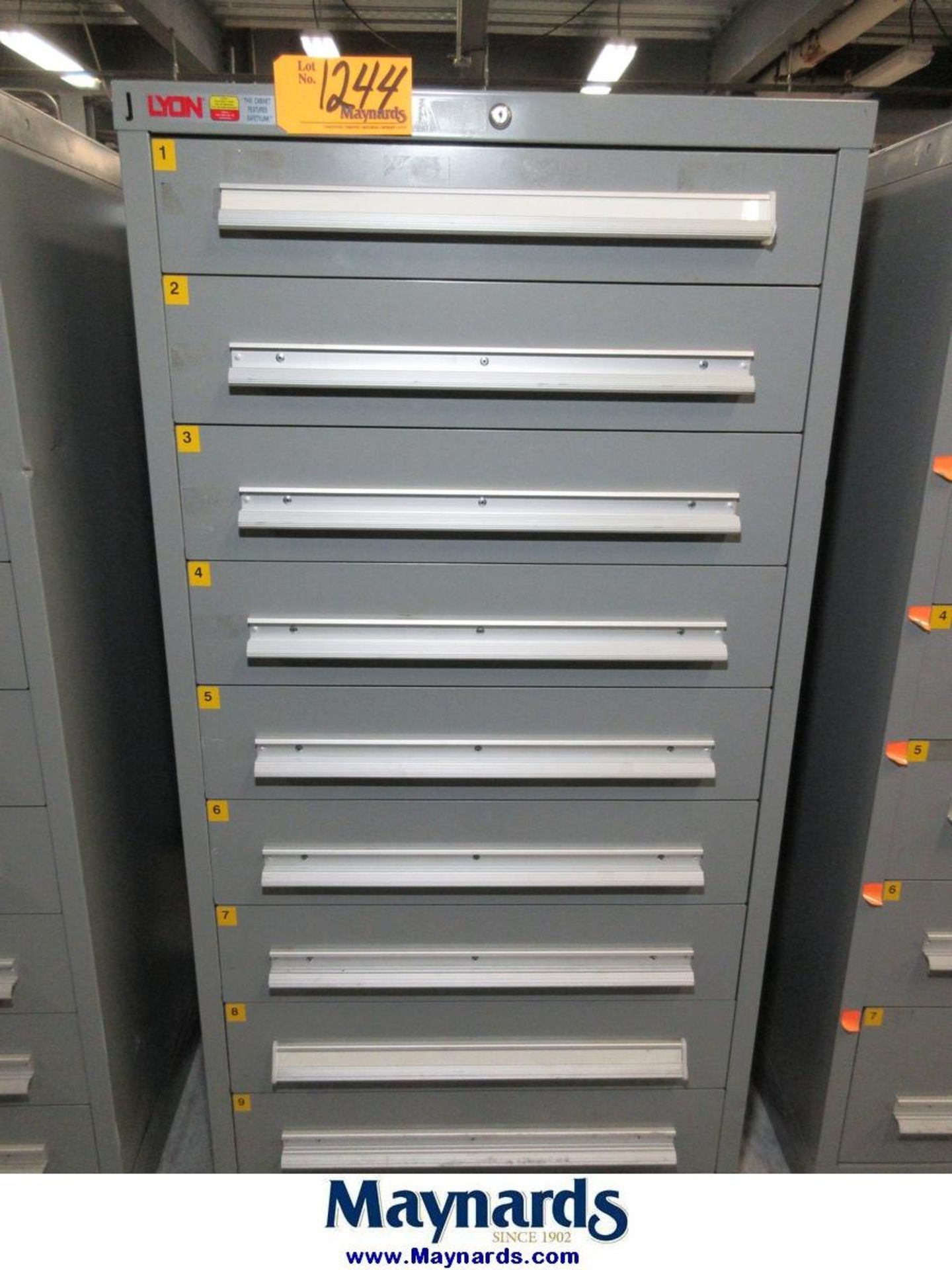 Lyon Safetylink 9-Drawer Heavy Duty Storage Cabinet - Image 2 of 2
