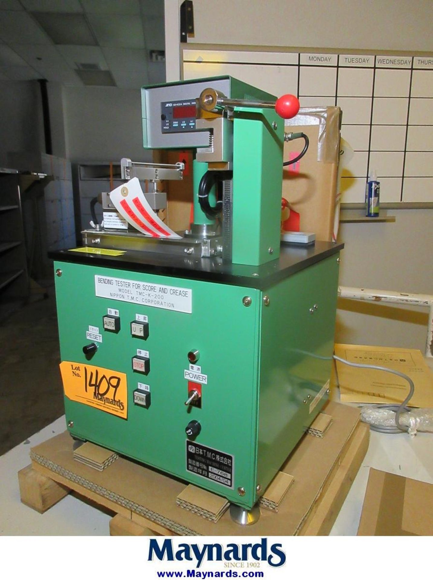Nippon TMC-K-200 Bending Tester for Score and Crease