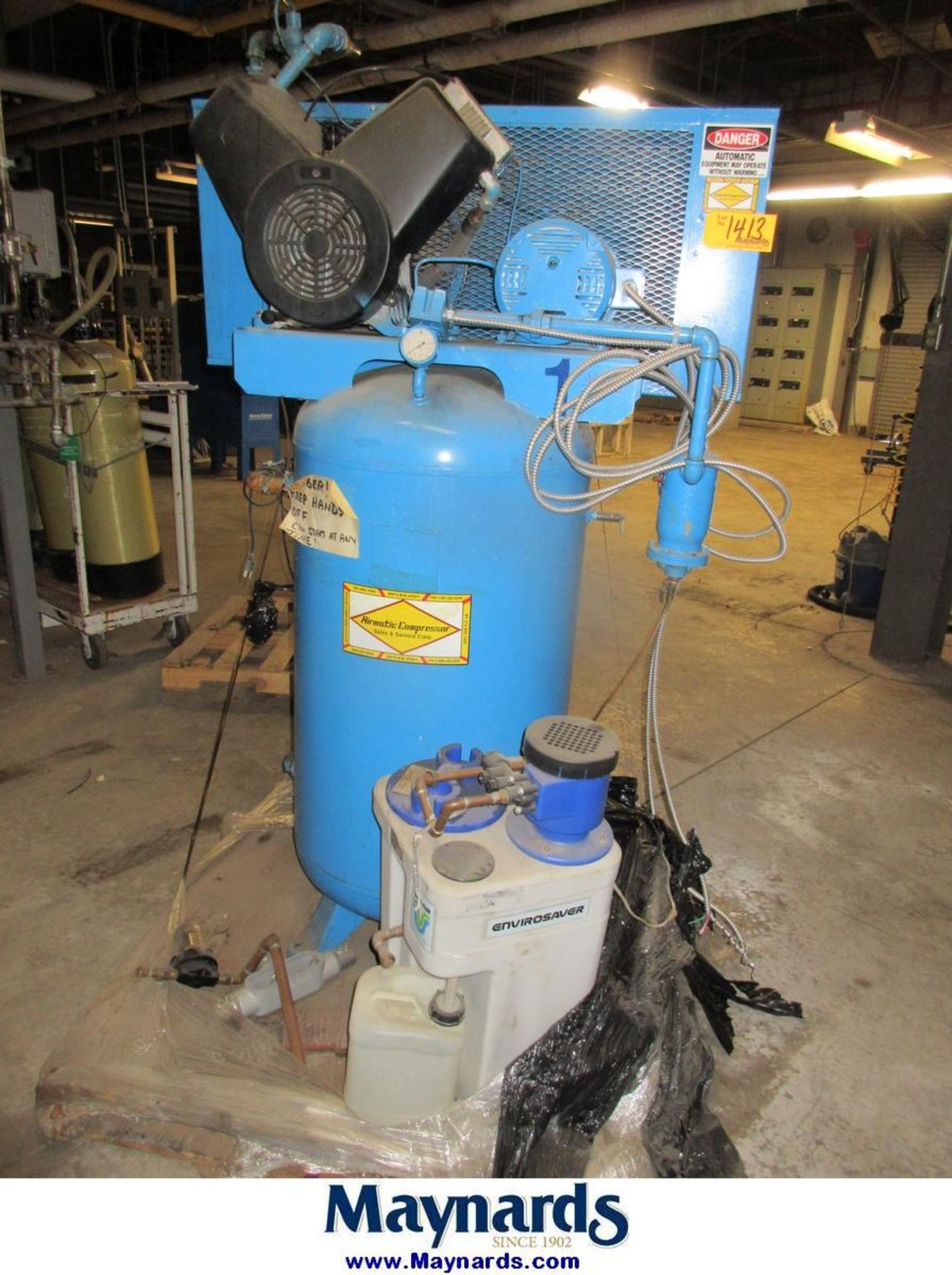 5-HP Vertical Tank Mounted Air Compressor - Image 2 of 7