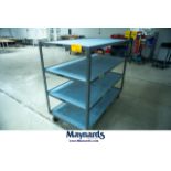 4-Tier Metal Shop Cart (5' x 30" x 52-1/2" High)