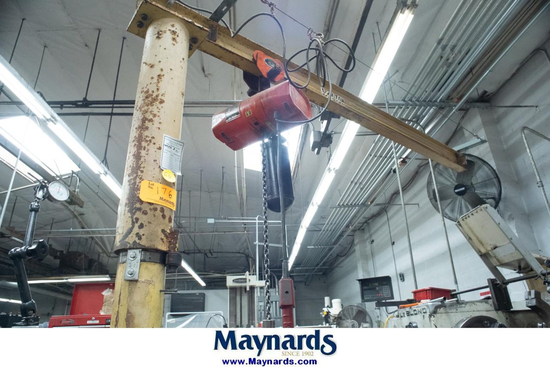 1/4-Ton Jib Crane w/ CM 1/4-Ton Hoist (Pendant Controlled) - Image 2 of 5