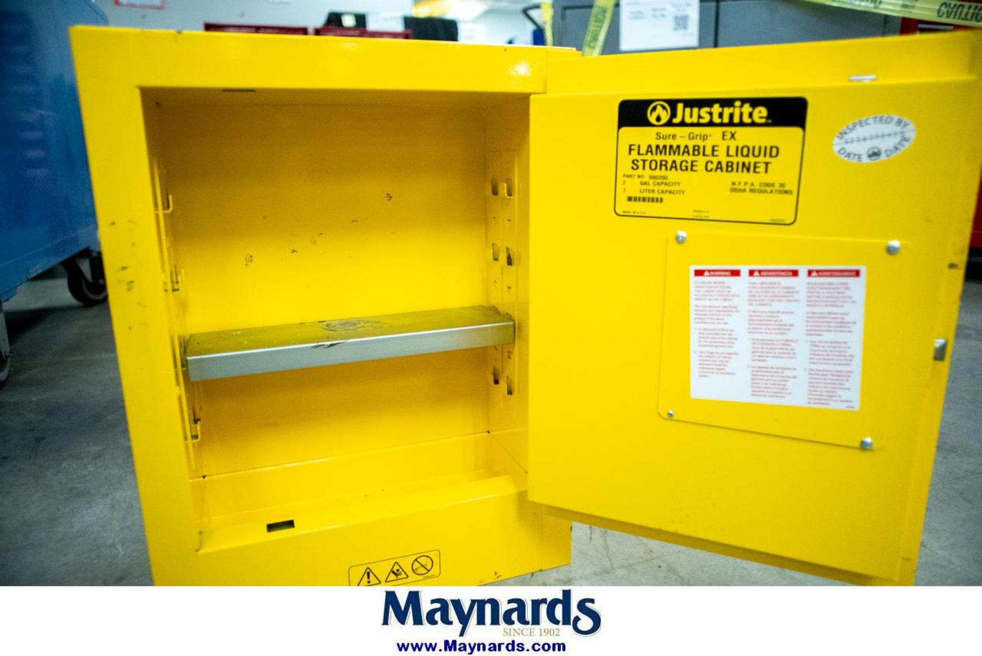 Justrite Sure-Grip EX Flammable Liquid Storage Cabinet - Image 2 of 3