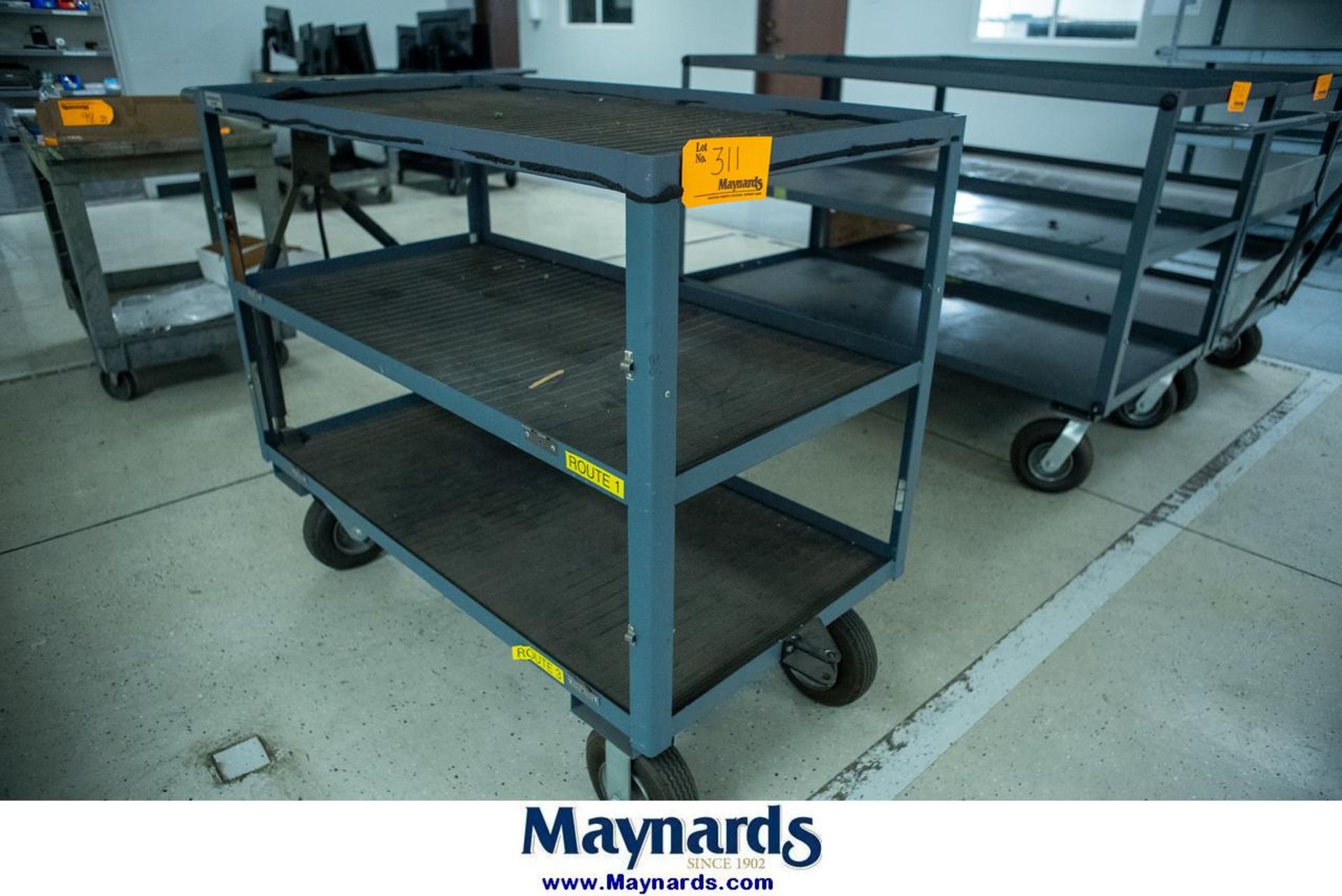 Durham Mfg. 3-Tier Metal Shop Cart (4' x 2' x 41" High)