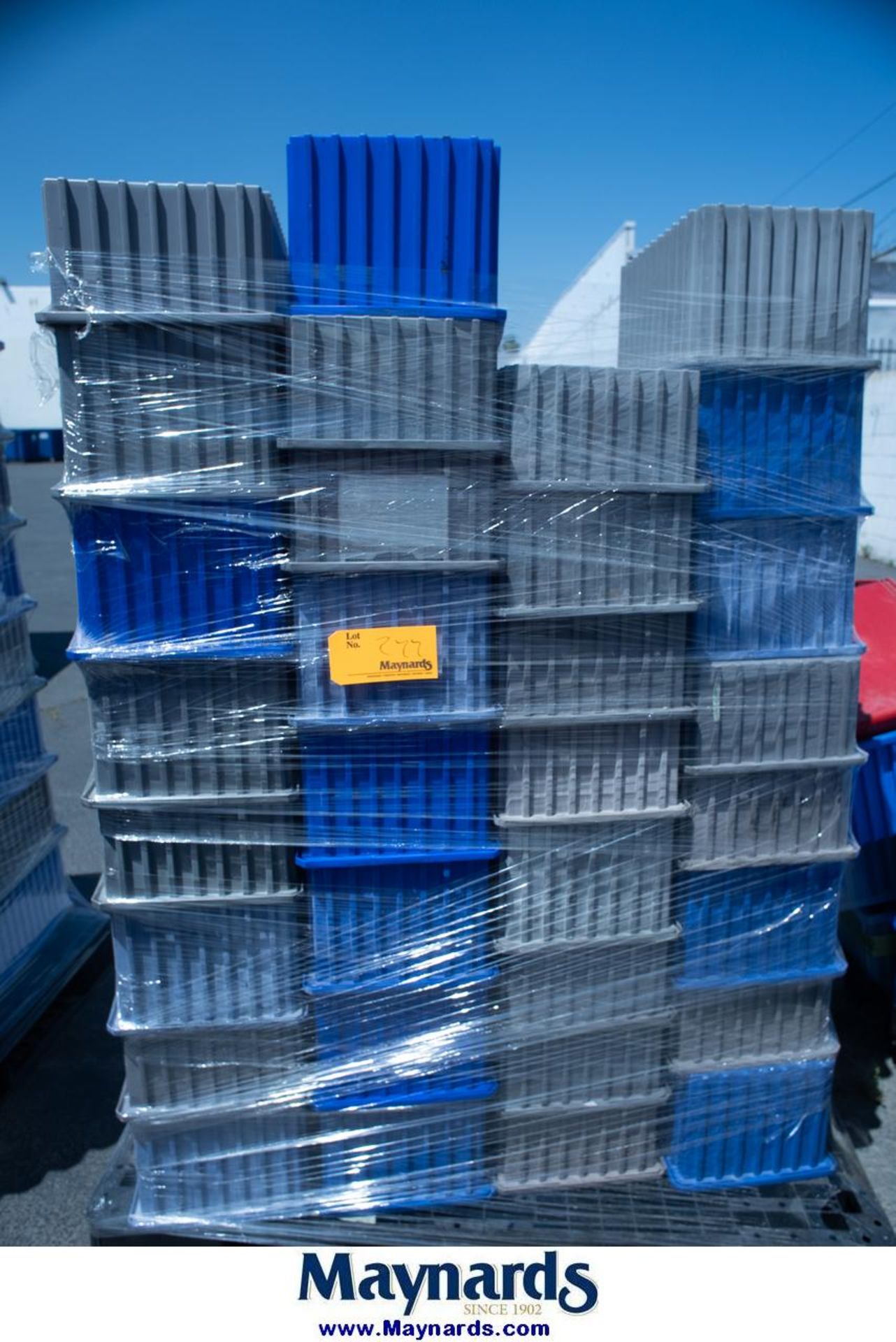 Pallet of Plastic Totes