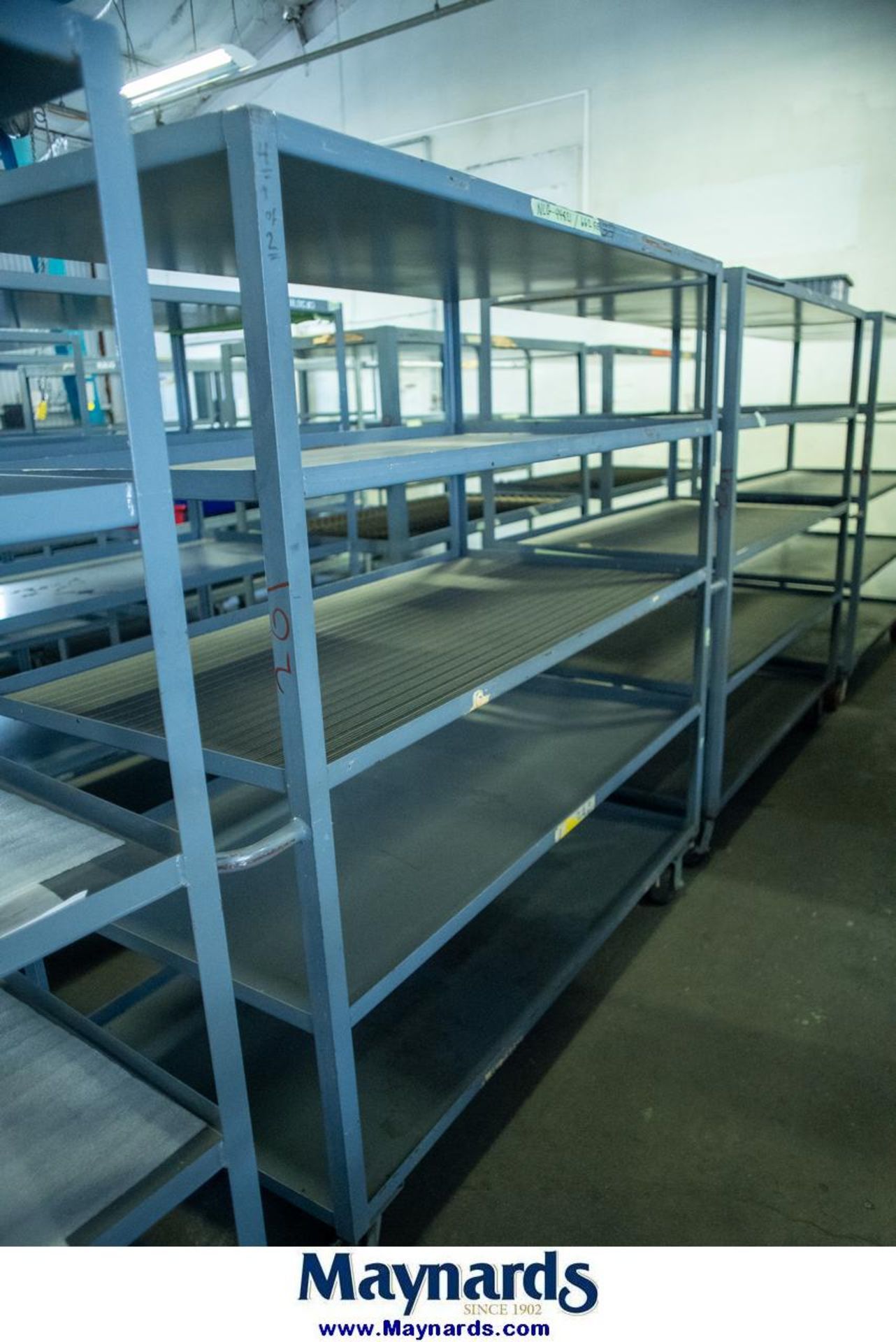 (4) Metal 4-Tier Shop Carts (5' x 30" x 67") - Image 3 of 5