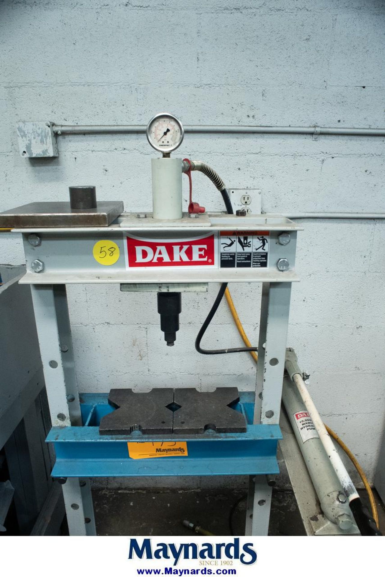Dake 10-Ton H-Frame Shop Press