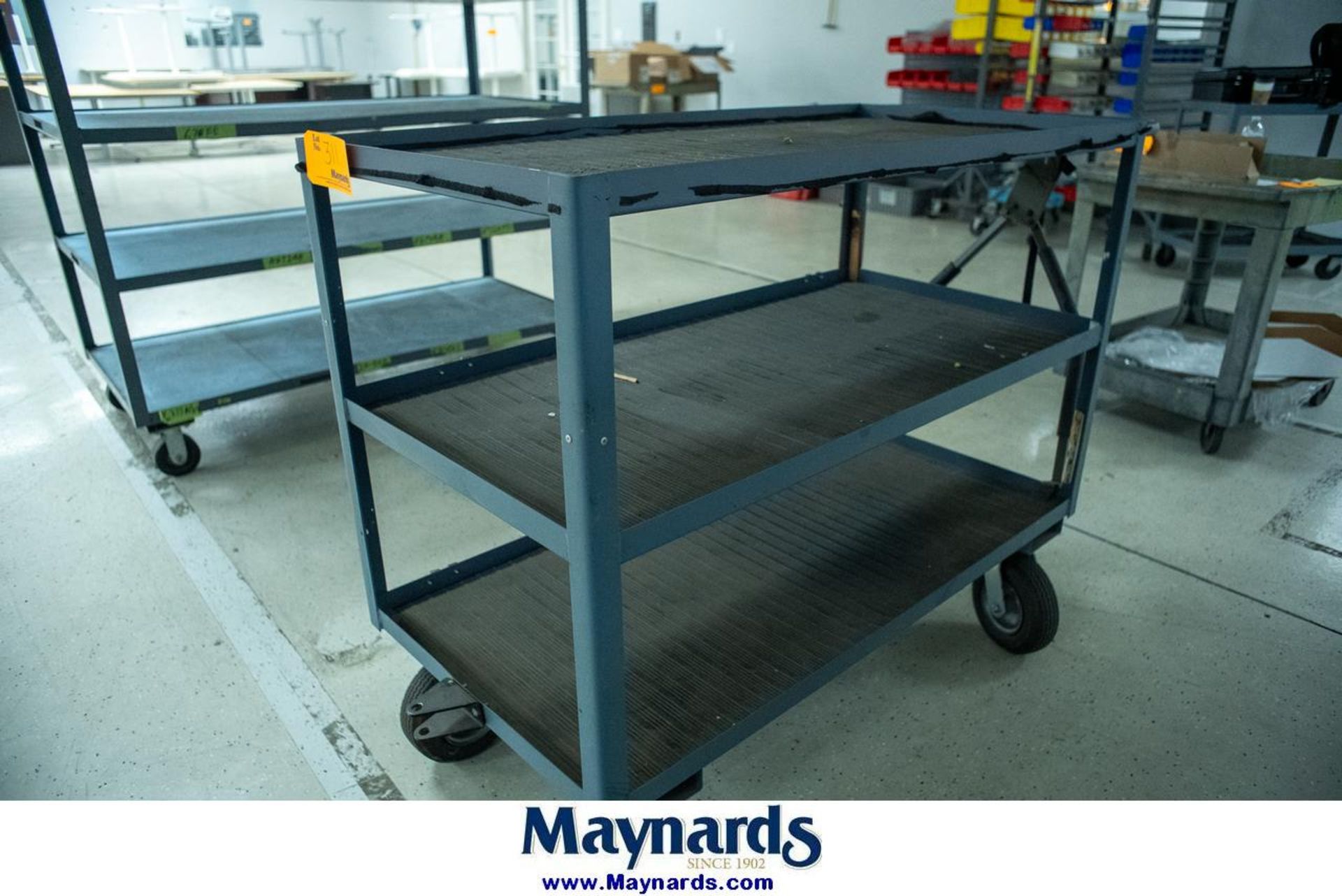 Durham Mfg. 3-Tier Metal Shop Cart (4' x 2' x 41" High) - Image 3 of 3