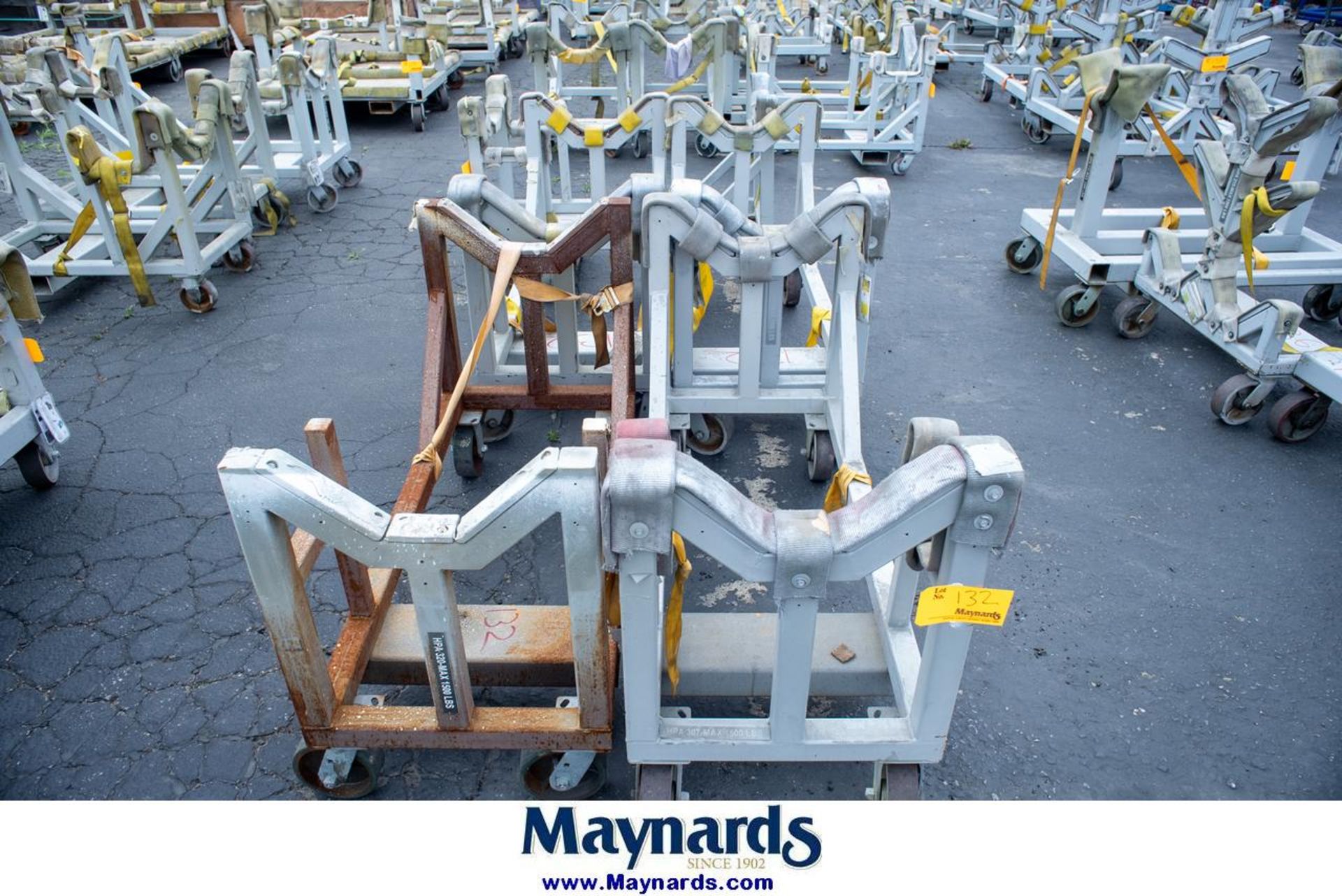 (5) 1500 Lb. Cap. Cylindrical Stock Parts Moving Carts - Image 5 of 9