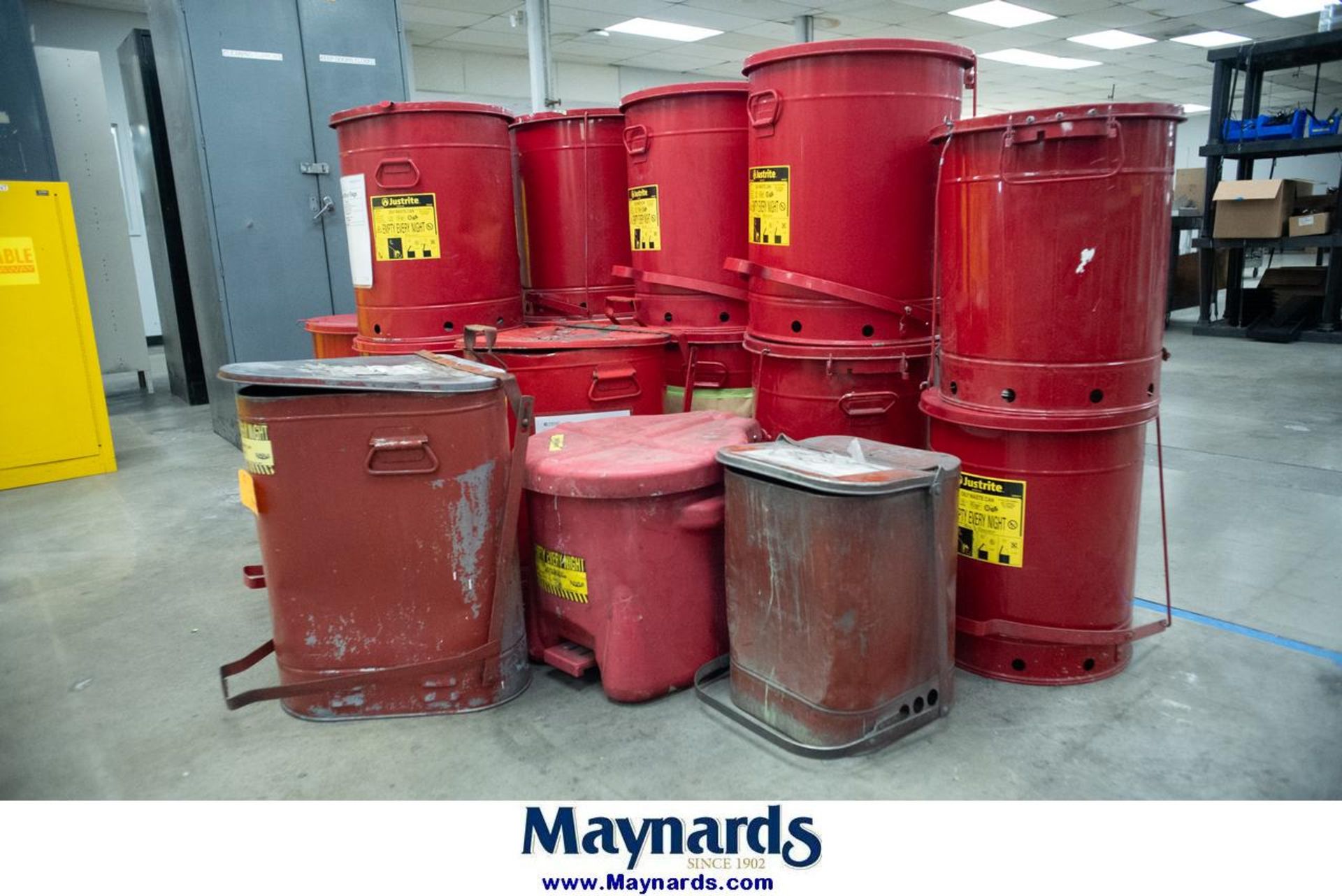 Lot of Justrite Oily Waste Cans - Image 2 of 6