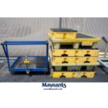 Lot of (6) Containment Pallets w/ Cart (53" x 53")