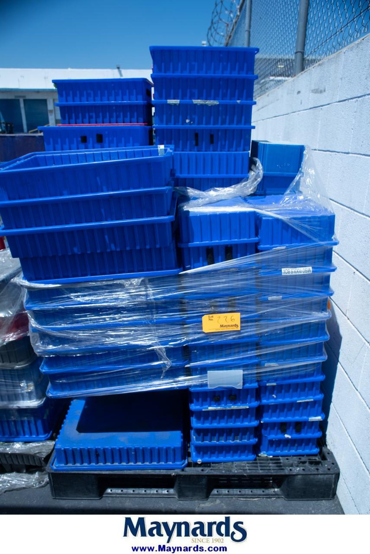 Pallet of Plastic Totes