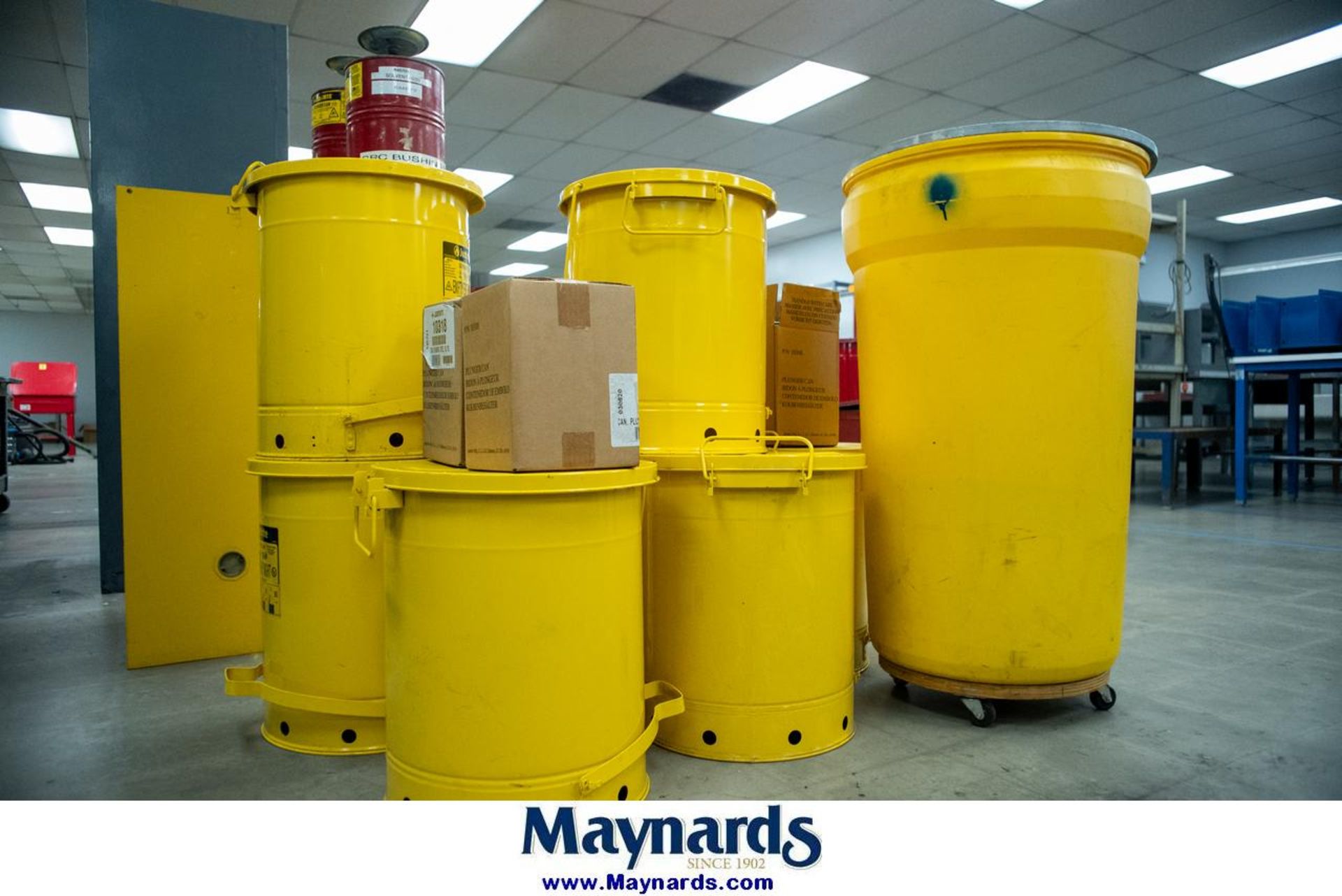 Lot of Justrite Oily Waste Cans - Image 3 of 4