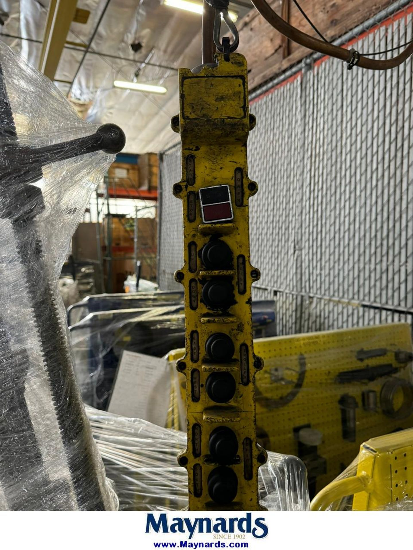 (2) CraneNetics 2-Ton Overhead Bridge Cranes w/ Railing & Supports - Image 5 of 15