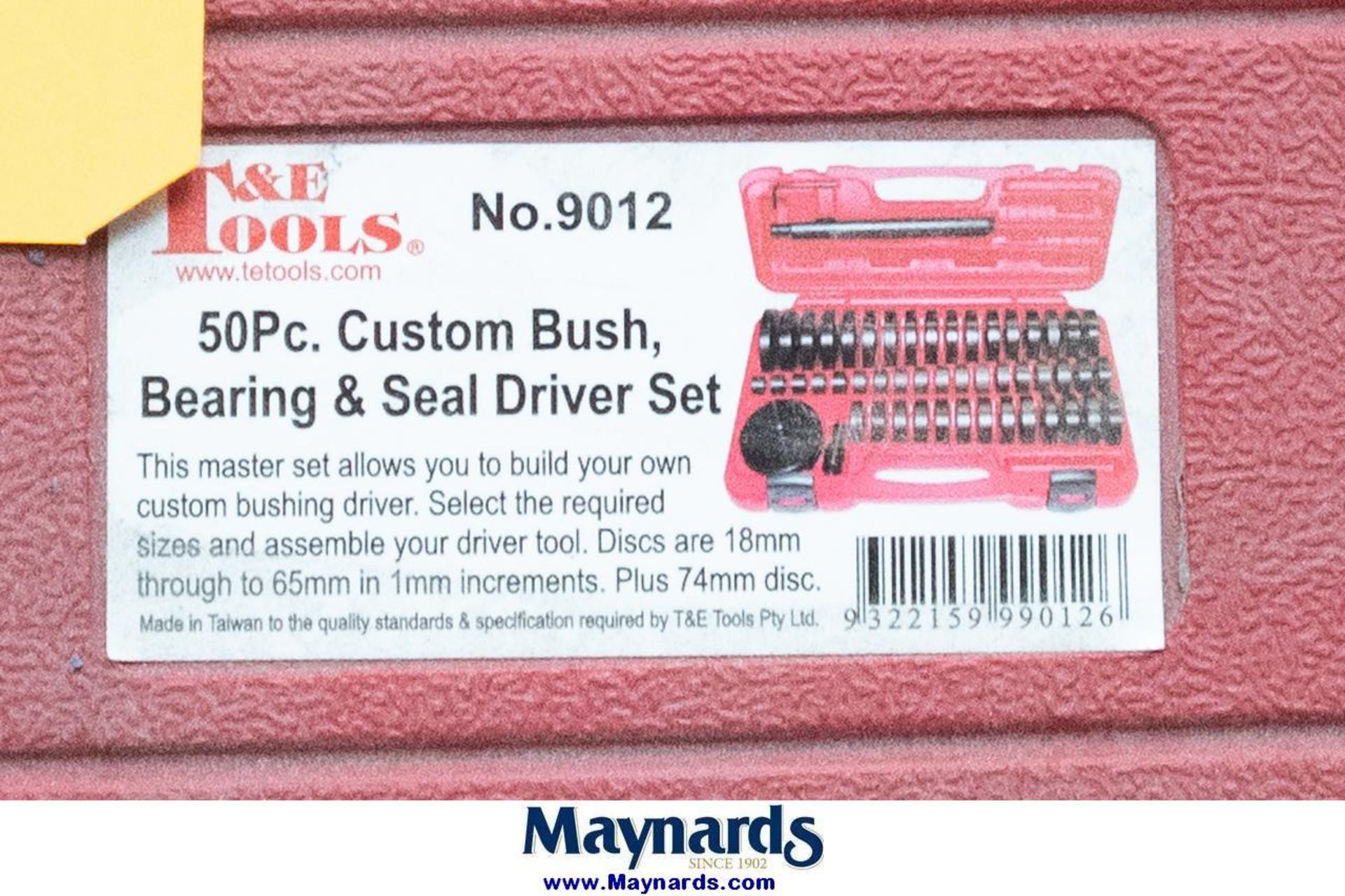 T&E Tools No. 9012 50 Piece Custom Bush, Bearing & Seal Driver Set - Image 2 of 3