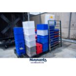 Lot of (2) Pallets of Plastic Totes