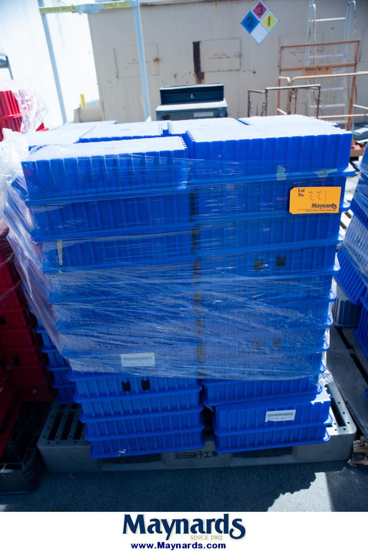 Pallet of Plastic Totes