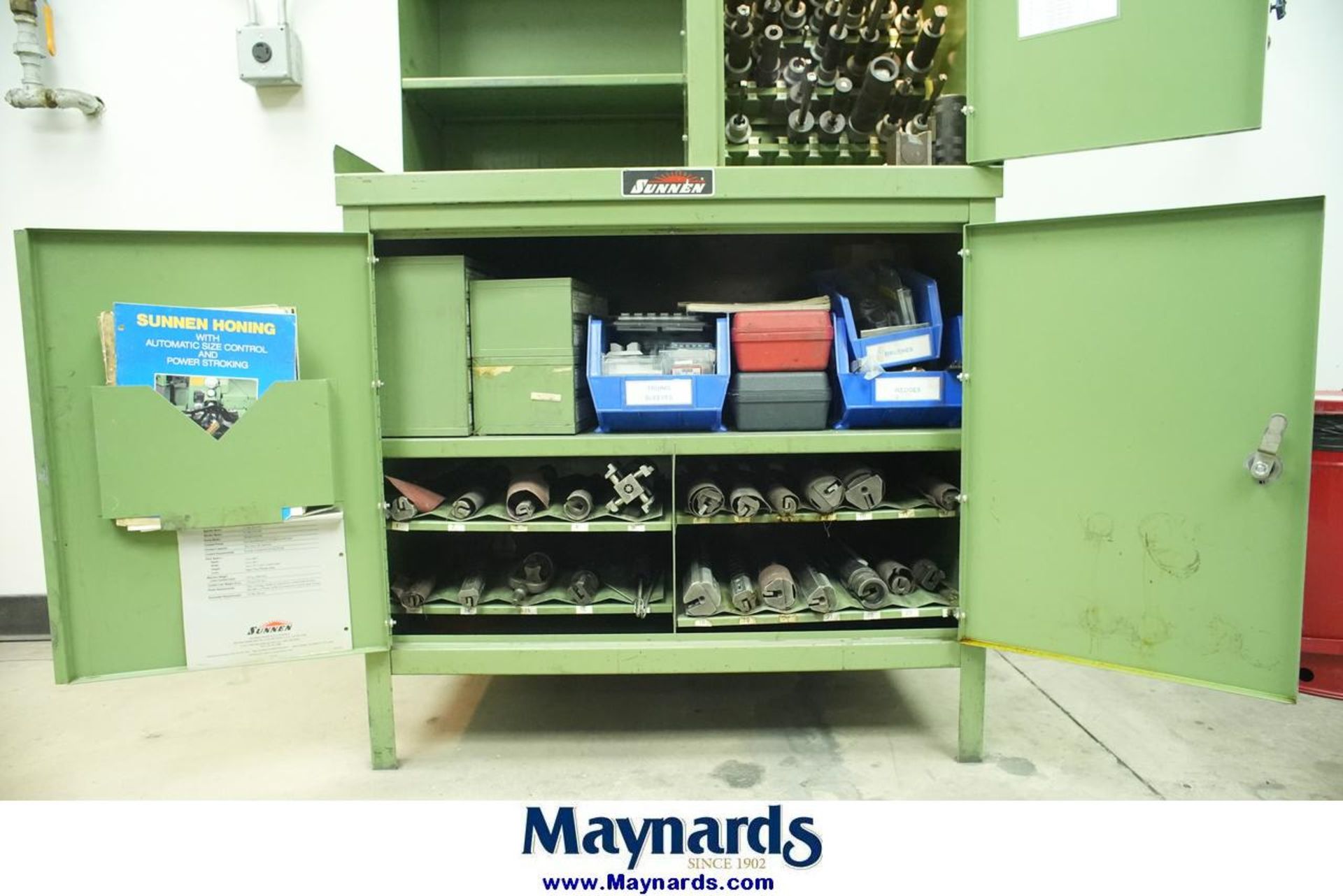 Sunnen LN-650 Mandrel Storage Cabinet w/ Contents - Image 7 of 12