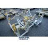 (3) 1500 Lb. Cap. Cylindrical Stock Parts Moving Carts