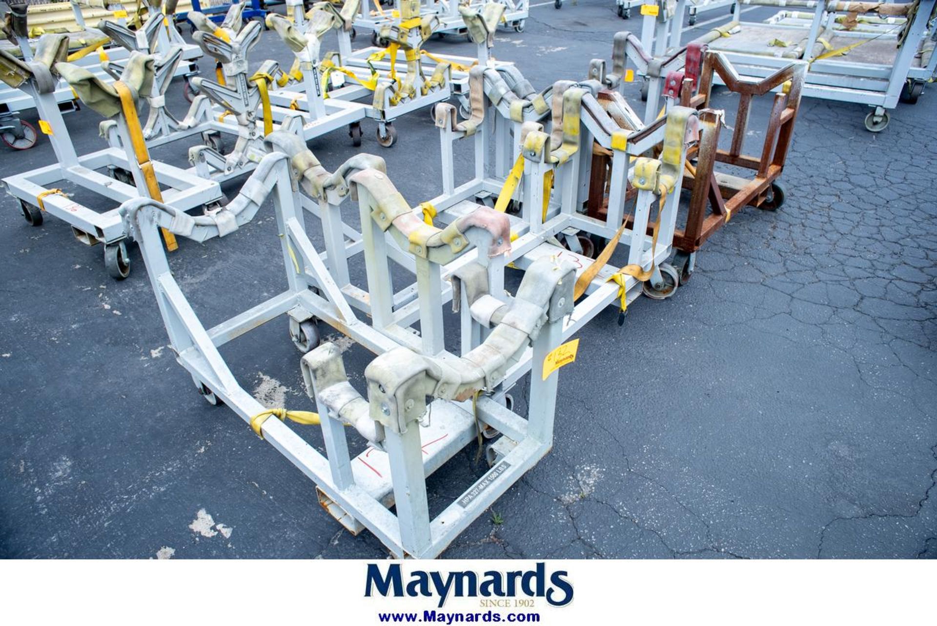 (5) 1500 Lb. Cap. Cylindrical Stock Parts Moving Carts - Image 4 of 9