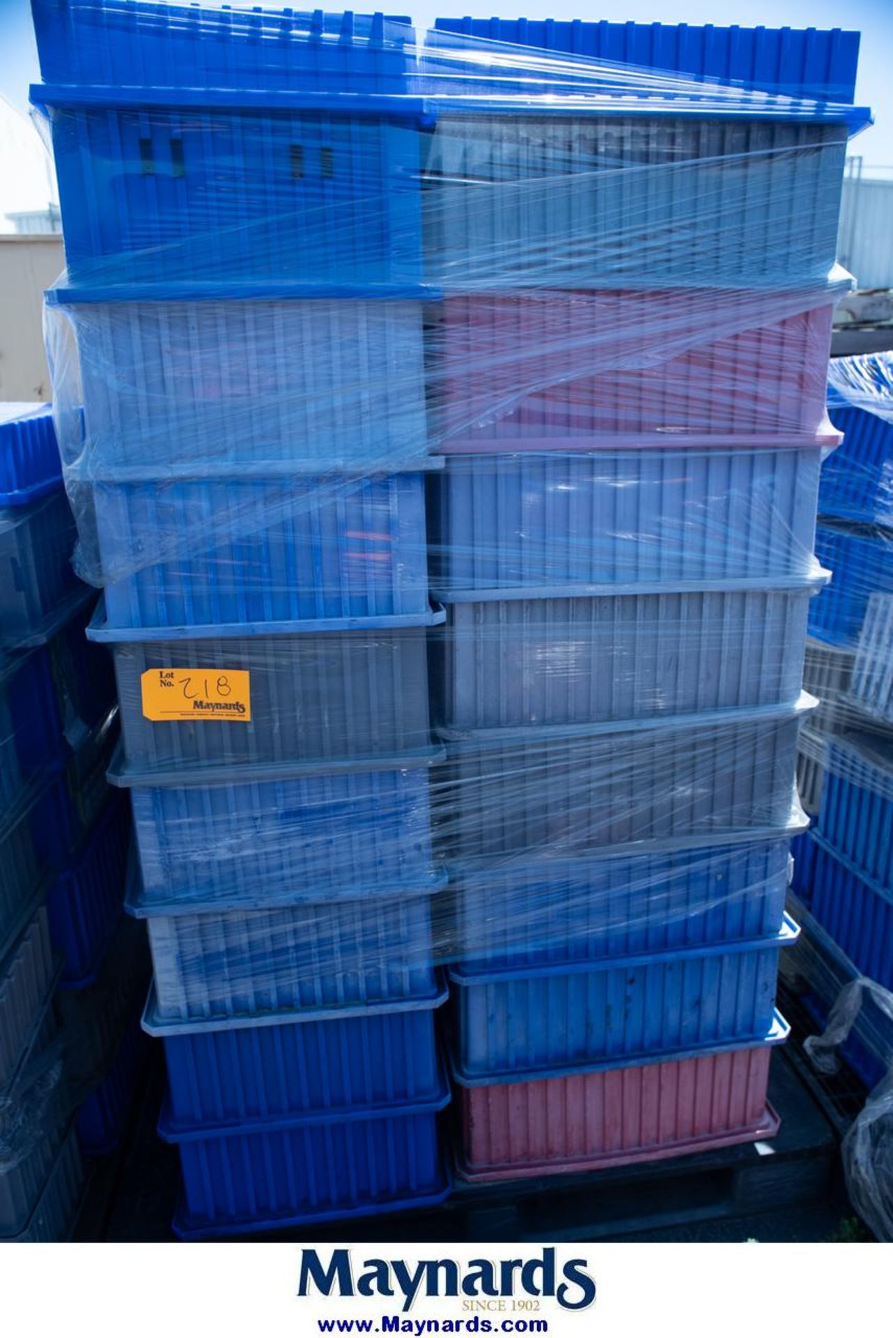 Pallet of Plastic Totes