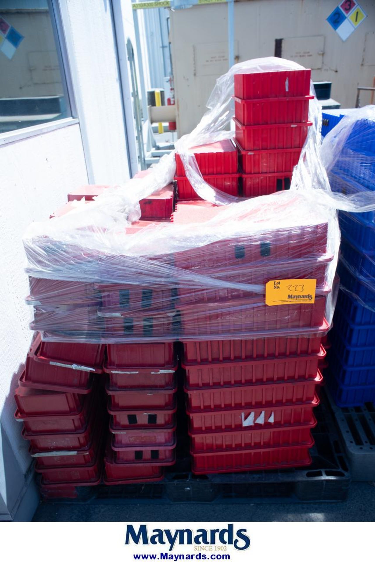 Pallet of Plastic Totes