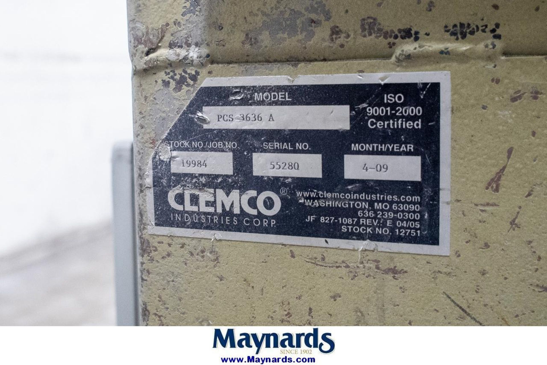 2009 Clemco PCS 3636 A Blast Cabinet w/ Blast/Reclaim System & Dust Collector - Image 5 of 13