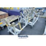 (5) 1500 Lb. Cap. Cylindrical Stock Parts Moving Carts