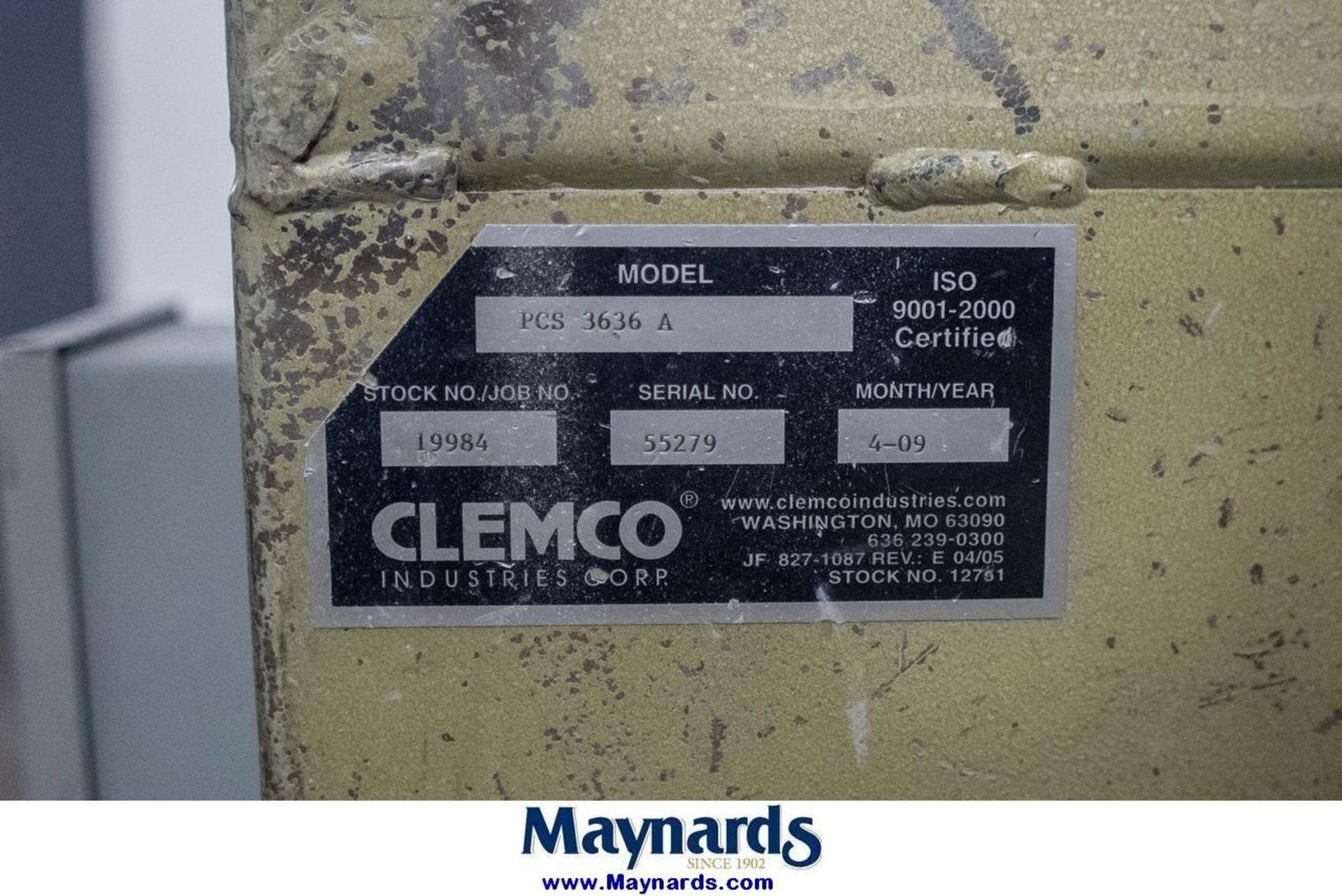 2009 Clemco PCS 3636 A Blast Cabinet w/ Blast/Reclaim System & Dust Collector - Image 5 of 13
