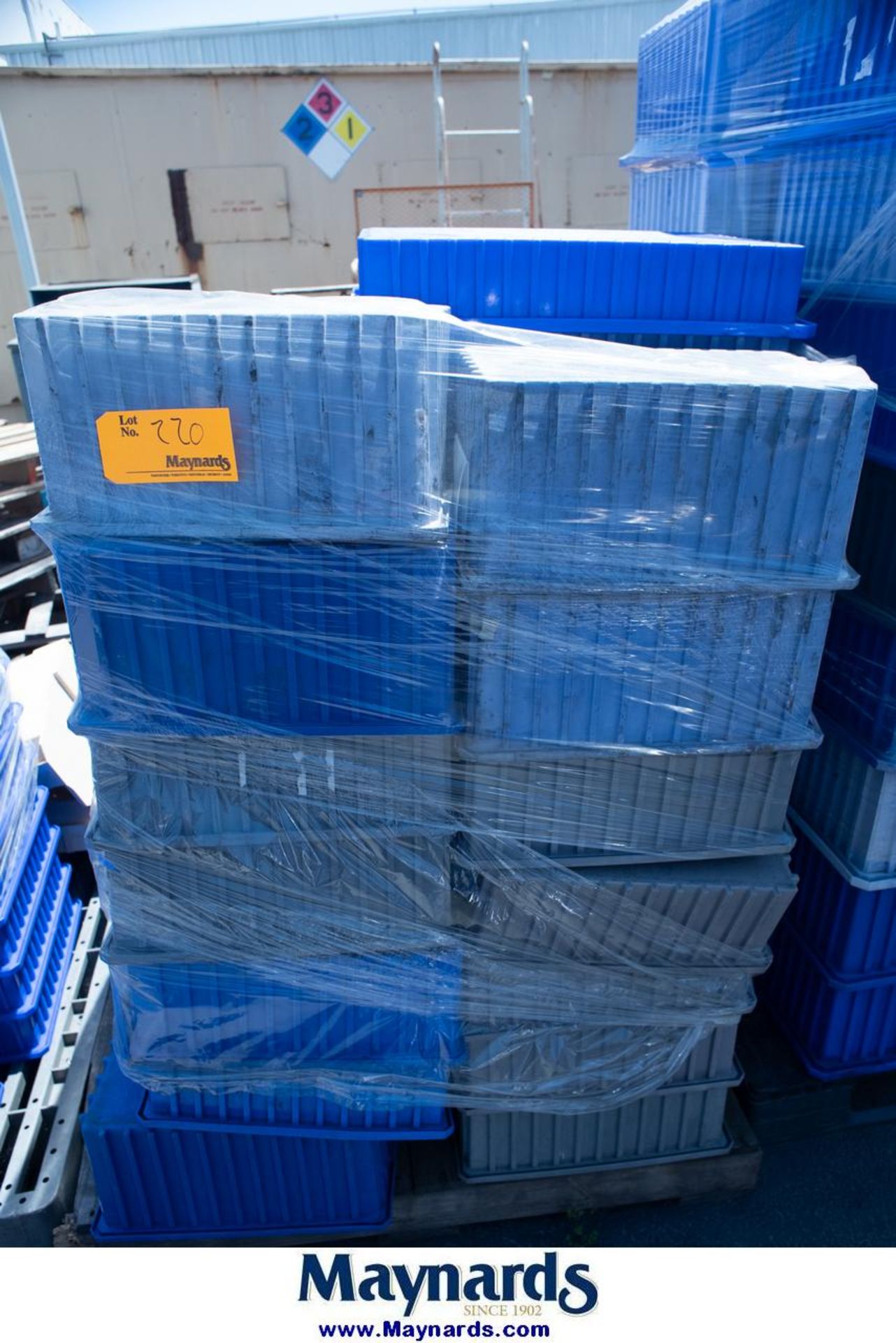 Pallet of Plastic Totes