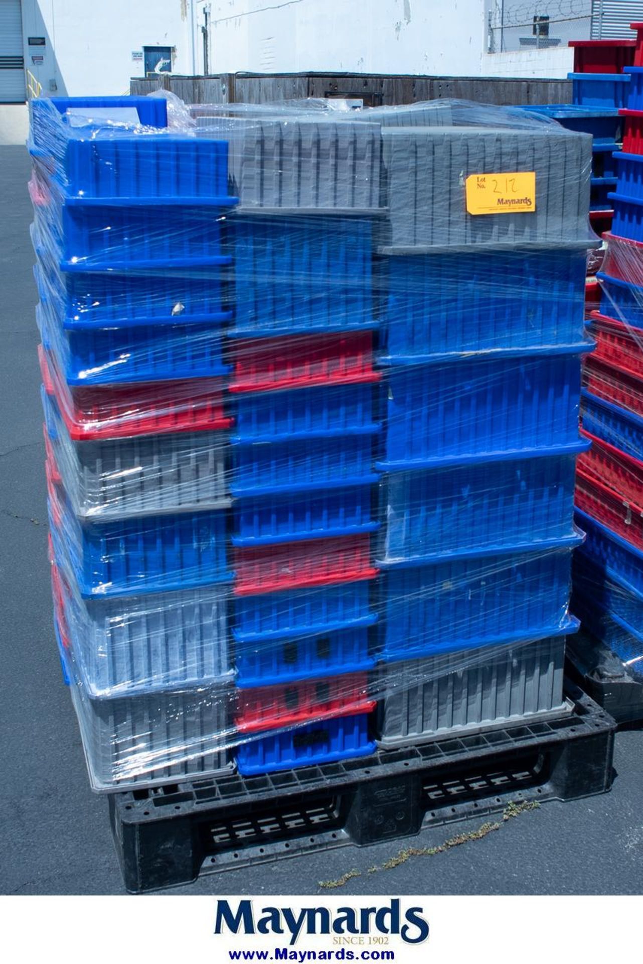 Pallet of Plastic Totes